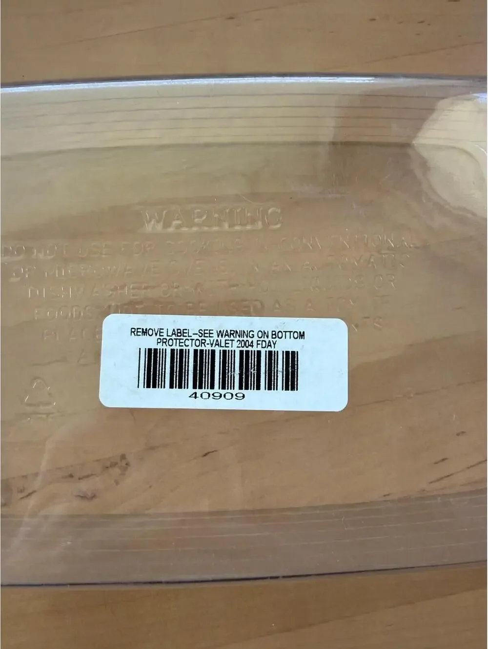 Longaberger Basket Clear Plastic Protector #48925 6.75L x 3.75W